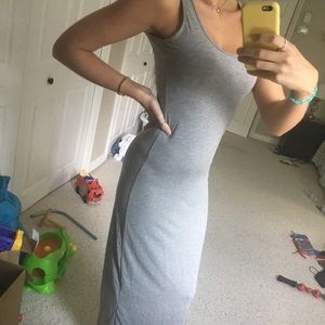 Light grey maxi dress